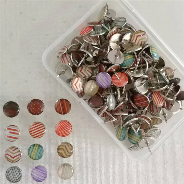 Thumb Tacks Silver Color Metal Push Pins Tacks Office Teacher School Students
