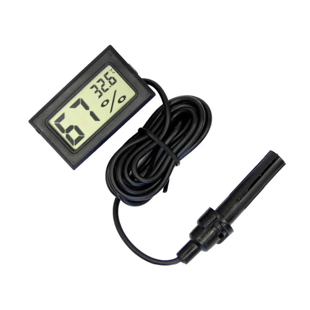 
Professional Mini LCD Digital Thermometer Hygrometer Temperature Humidity Meter Digital Display probe external sensor TPM-30 