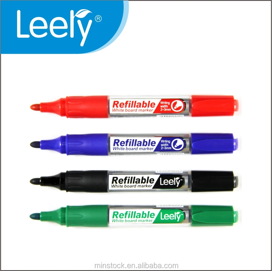 0014C non toxic refillable whiteboard markers pen with ink cartrige