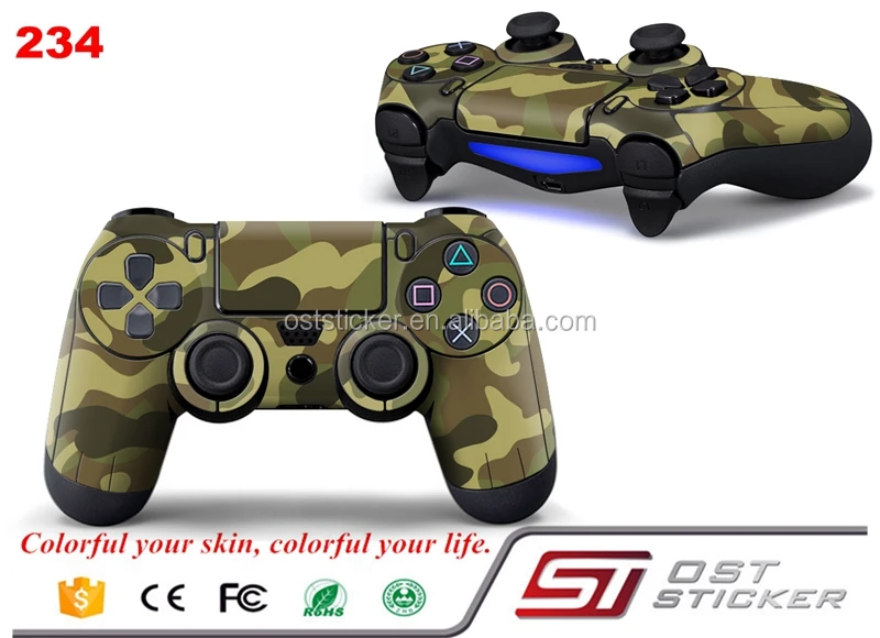 Cool camouflage Sticker For PS4 Controller Skin Decal Free shipping