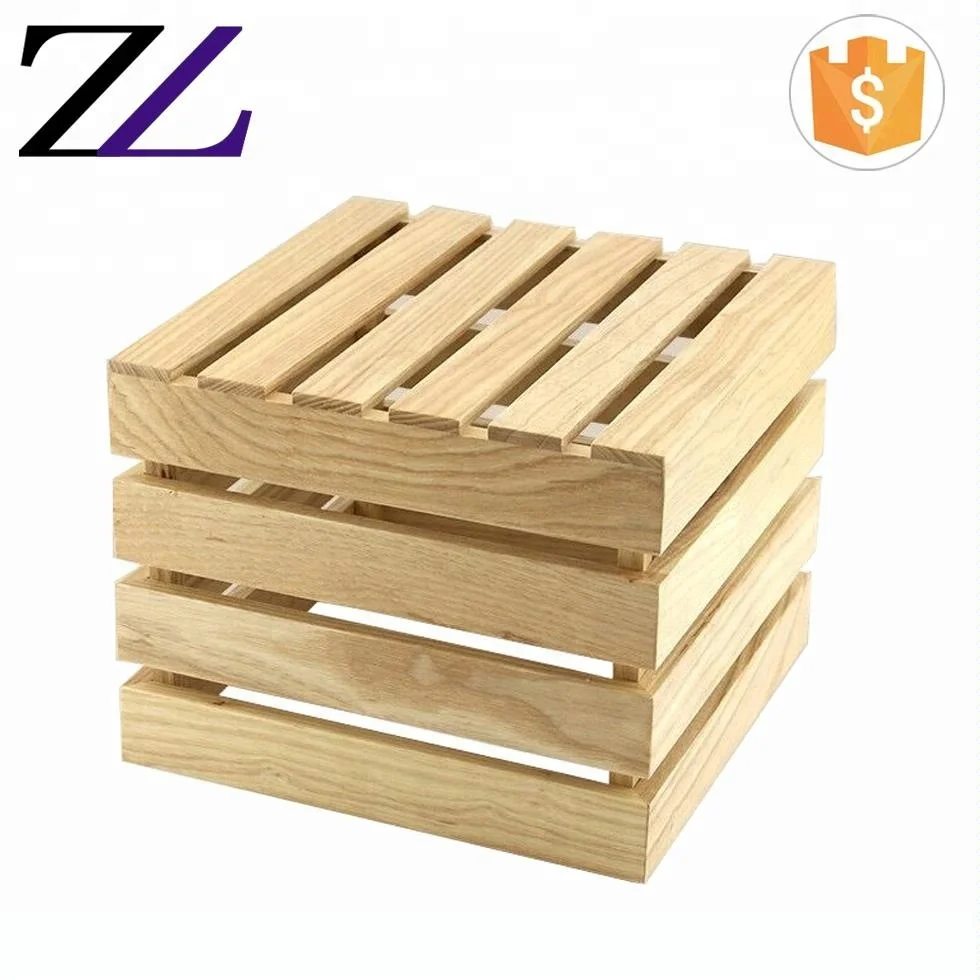 Crate Rustic Finish Wedding Decorative Wooden Tableware Food Stands Banquet Wood Cake Buffet Riser/luxury Buffet Display Stands
