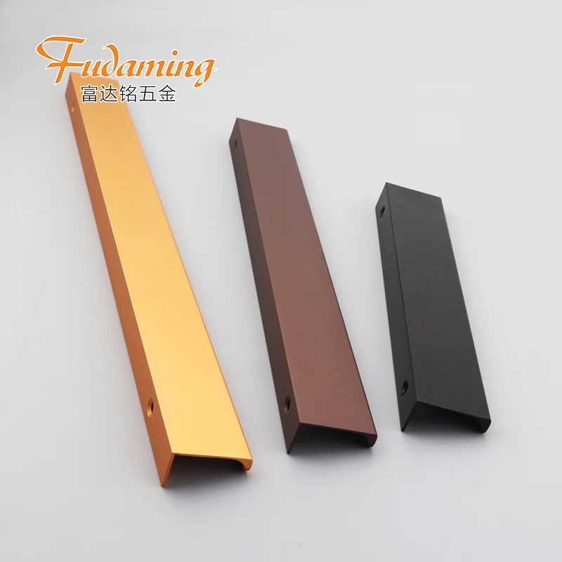 
 Черная и Золотая невидимая длинная ручка для шкафа, гардероба и двери шкафа  