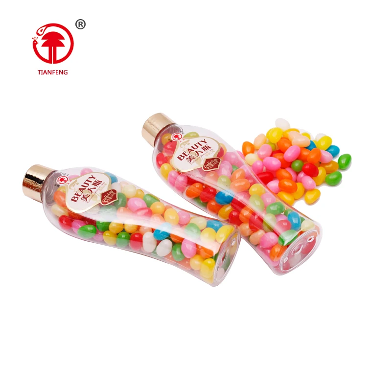 Halal coconut fruit flavor jelly sweet confectionery jellies gummy candy jelly bean iso 22000 in bottle