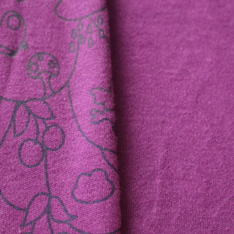 Fabric for Baby Romper Organic Printed Knitted Interlock Bamboo Fabric Wholesale by Rolls Organic Cotton / Bamboo Fiber Accepted