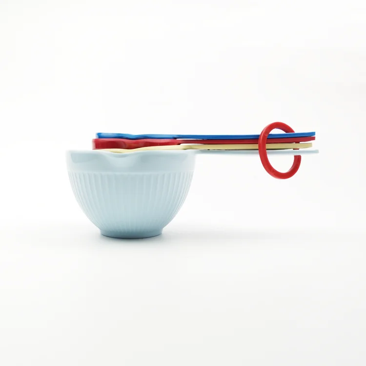 4 pcs Plastic Melamine Digital Measuring Cup Set