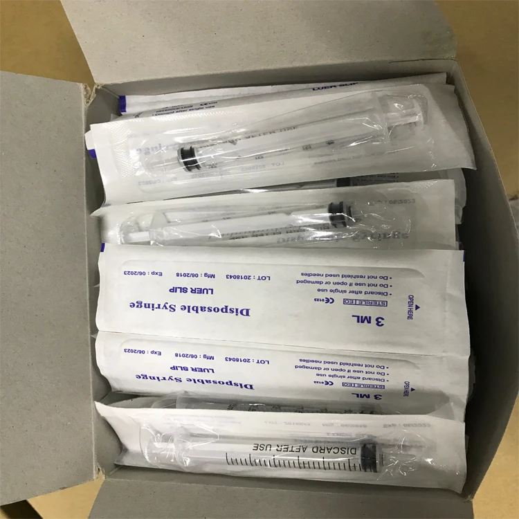 
medical blister package disposable syringe with needle CE and ISO 