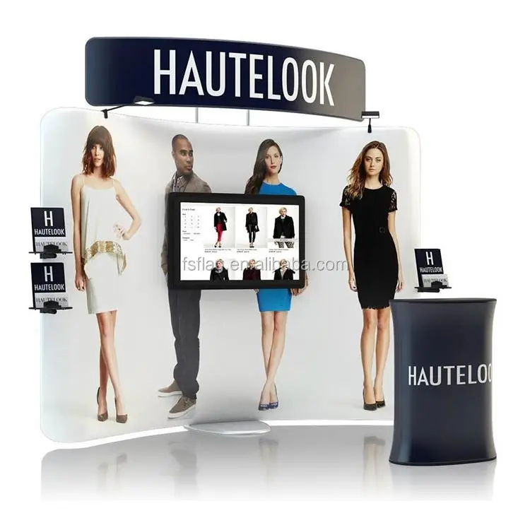 3X3m 3X6m Trade Show Exhibition system Booth with tower could show cargo perfect by laser light and shelf could hold more cargo