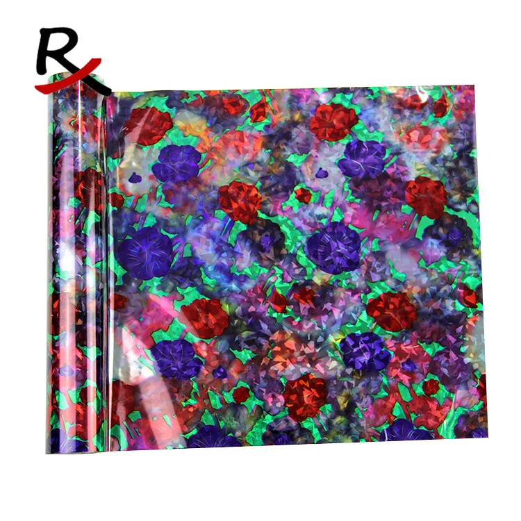 5119# multiple color Hot Stamping foil holographic foil fabric & leather hot transfer laser foil