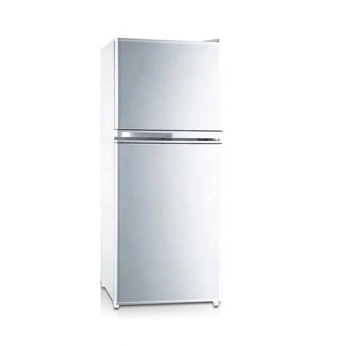 108L Home Appliance National Used Fridge Chiller Defrost Double Door Top Freezer White House Refrigerator With Interior Light