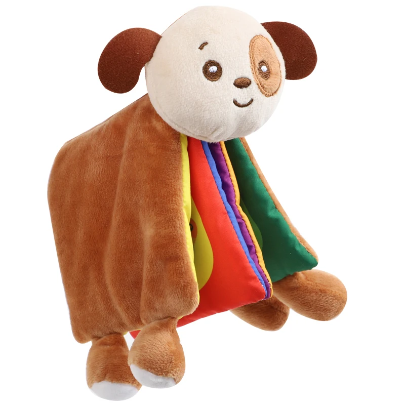 New Arrival 3D Crinkle Custom Baby Story Reading Cloth Books Washable Non-Toxic Fabric Soft Early Learning Sets for Kids