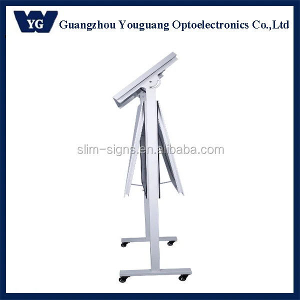 Outdoor solar power edgelit led advertising light box