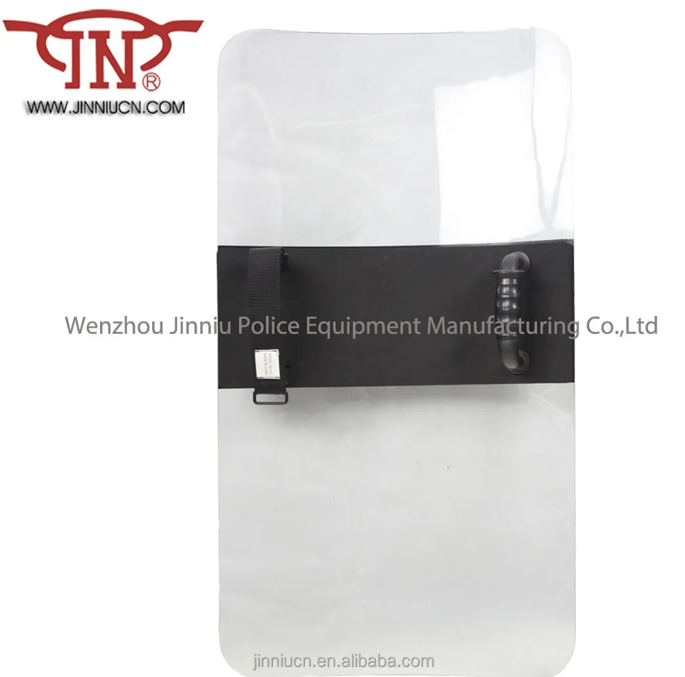 Police anti riot PC shield Rectangular Brazil UV stabilized 95% transparent polycarbonate Anti Riot Shield