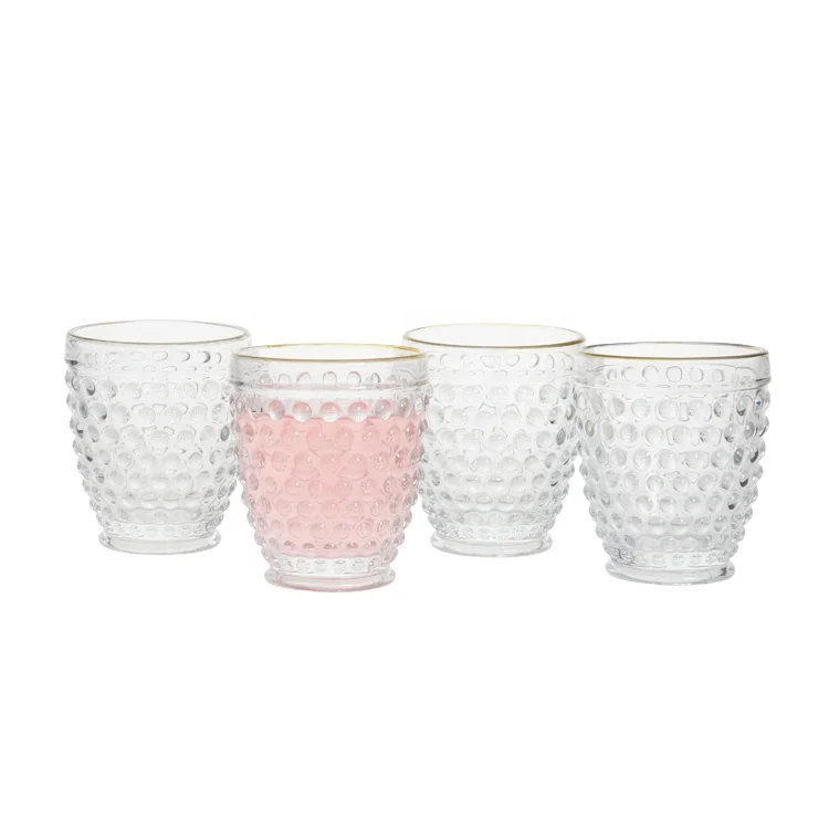 Oktoberfest Style Dimpled Stein 1L capacity Glass Beer Mug