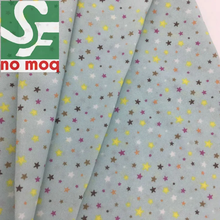 
French Printed Ombre Chiffon Fabric for Girl Garment in Summer 