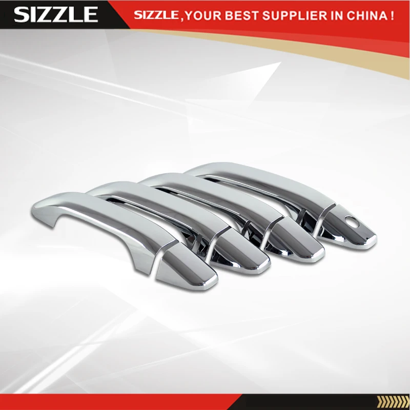 2014-2015 Chevy Silverado Accessories/ Sierra Crew Cab Door Handle Cover ABS Chrome 4D No PSKH