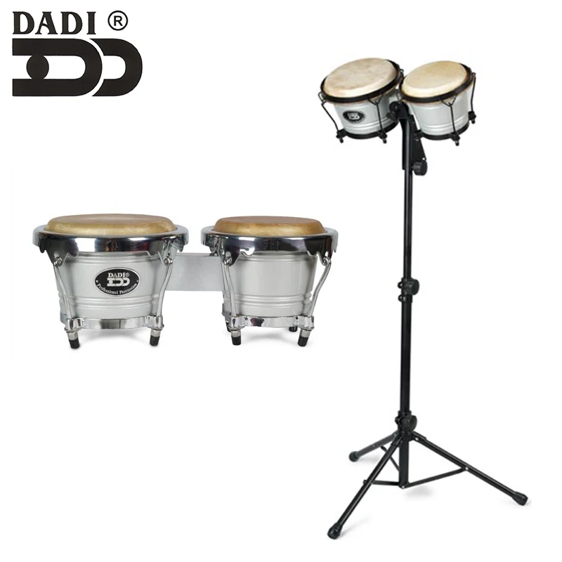 
DADI musical accessories percussion instrument cowskin drum head wooden bongo drums 