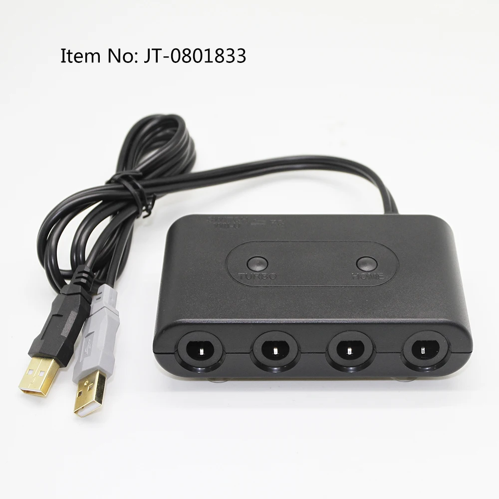 For Wii U Adapter 4 Port for Gamecube for NGC Controller Adapter For Nintendo Wii U/Switch/PC USB Controller Adapter
