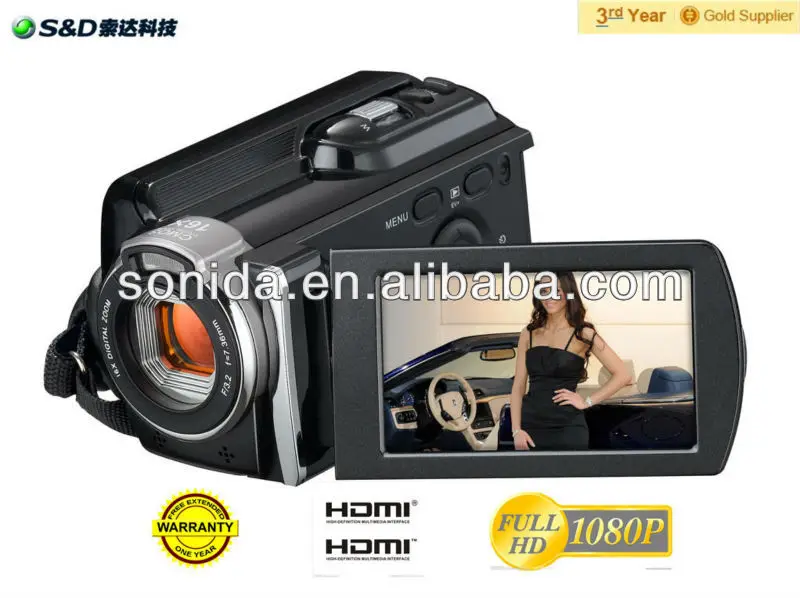 Горячая распродажа 5-мп cmos-3x цифровая видеокамера с HDMI выход