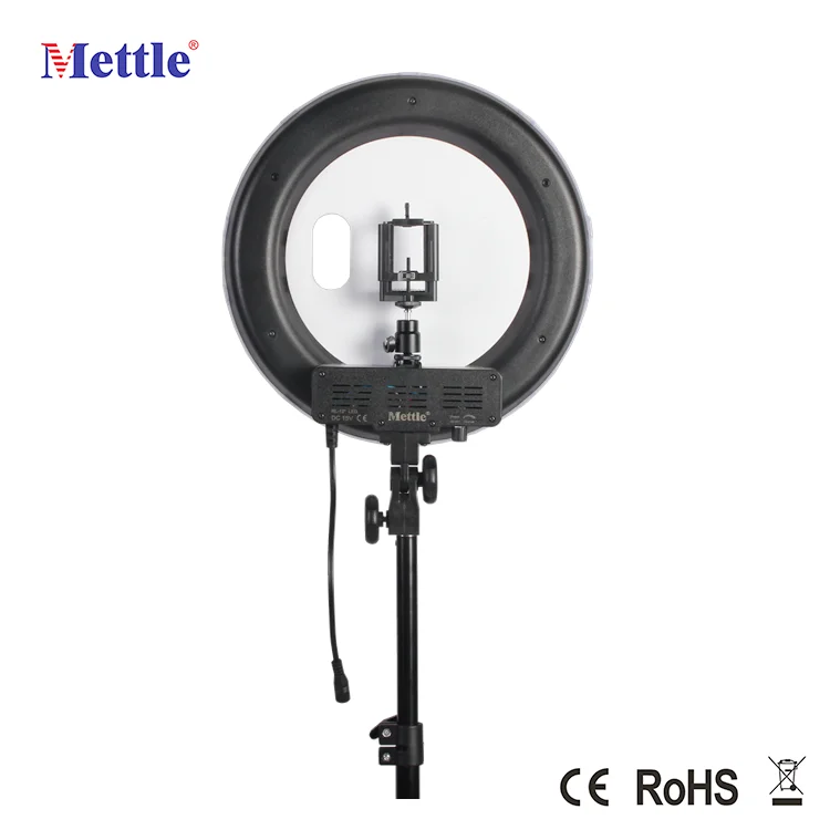 Mettle 42W RL-12 LED Type Ring Light Flash Light for Makeup and Video 180 pcs LED Light for DSLR Camera and Smartphone