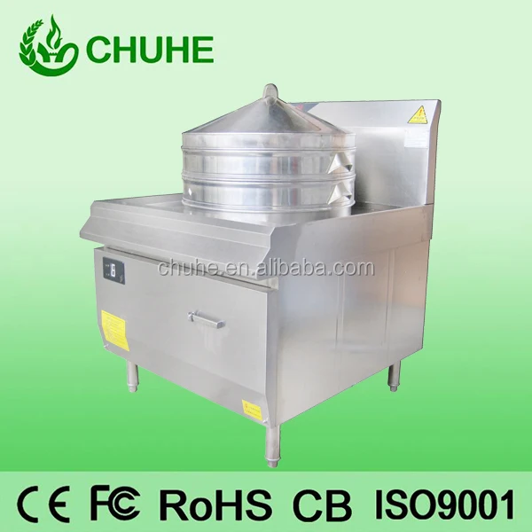 
Electric steamer with induction cooking 
