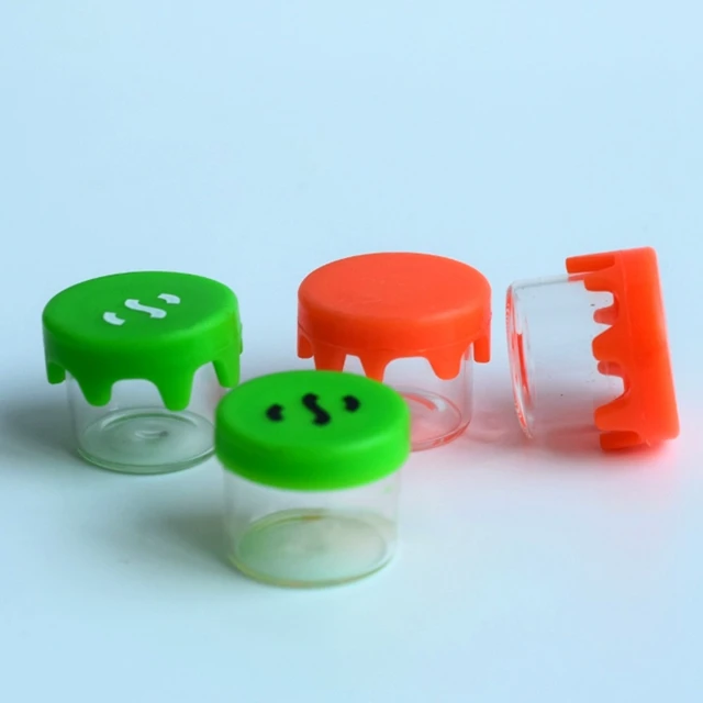  Стеклянная банка из боросиликатного стекла 100 мл с силиконовым покрытием