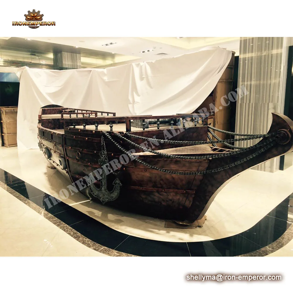 Metal crafts model ship for market bar hotel decoration