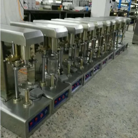 good price semi auto plastic metal can tin seamer