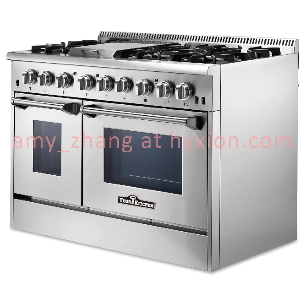 USA range oven commercial electric range with grill top