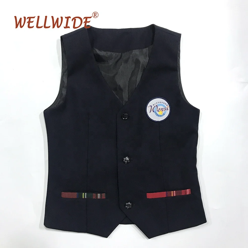 Custom USA girls vest school uniform philippines