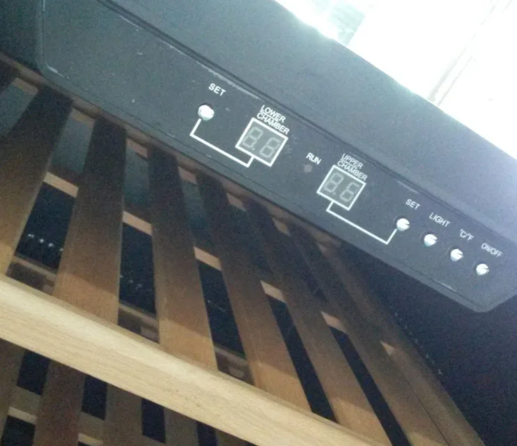 CICO SF-18S 18bottles Compressor Wine Cooler Refrigerator Black Gas Stainless Steel Door Electronic Temperature Freestanding 100