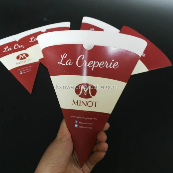 take away printing design leakproof crepe paper box printed logo