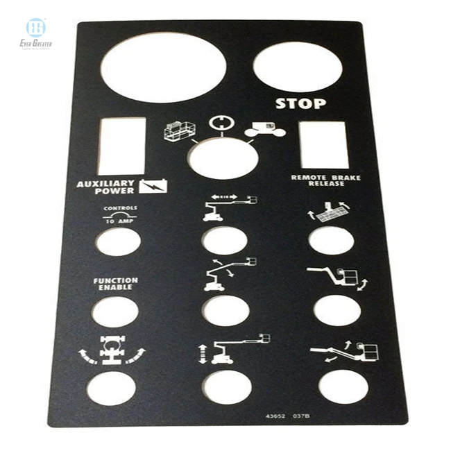 High quality front panel overlays control panel switch dashboard sticker Adhesive PET PC 3M adhesive touch screen panel