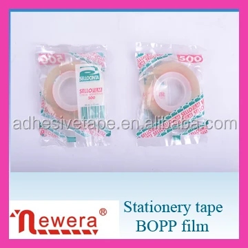 Bopp Stationery Adhesive Tape Roll with Package Made by Acrylic Material
