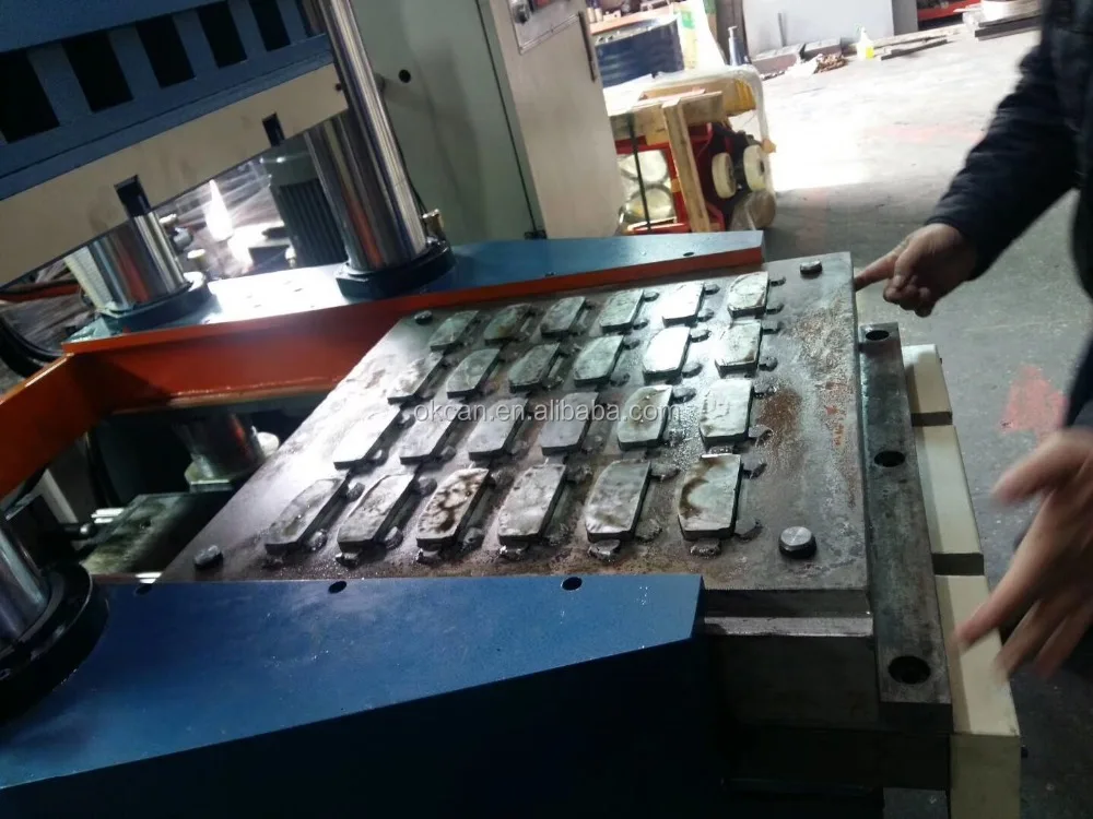 Brake pad hot forming machine