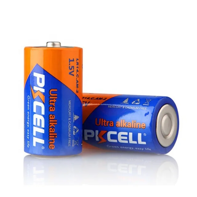  Горячая продажа pkcell батареи C размер am2 lr14