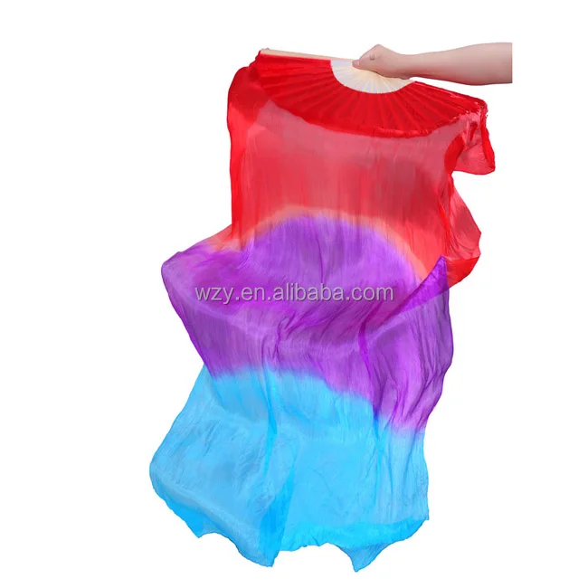 Шелковая Фата для танца живота разных цветов, для взрослых и детей