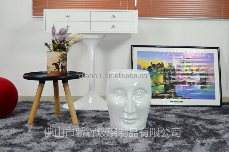
Chinese Gold Glazed Porcelain Ceramic Garden Seat Face Stool For Indoor And Outdoor 