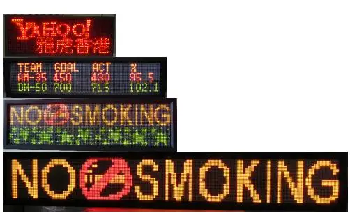 
Indoor Blue color 7*80dots Pitch7.62mm Control system IR Remote & RS232 led display 