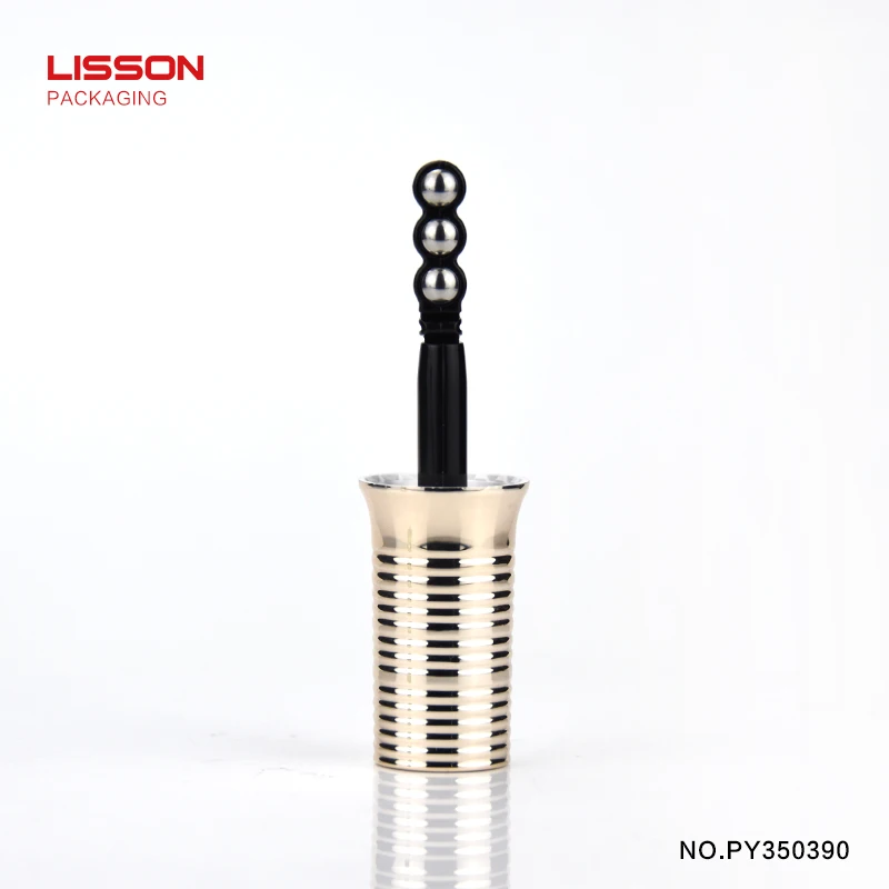 D35 20ml Empty vibration cosmetic glass eye cream bottle packaging container with three rollers applicator