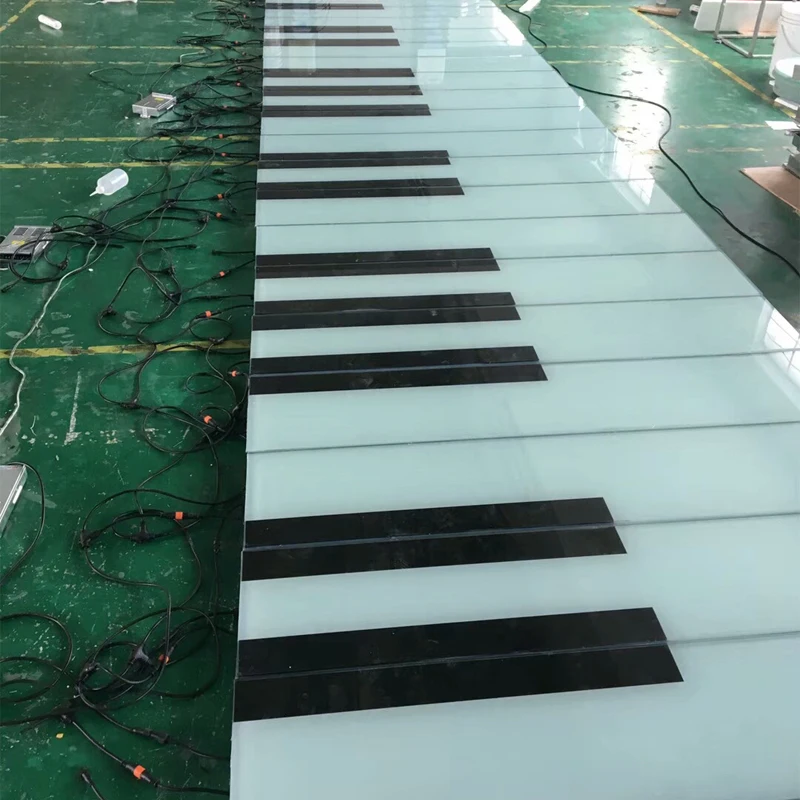 
wholesale commercial decoration high brightness interactive led floor pianon for sale 