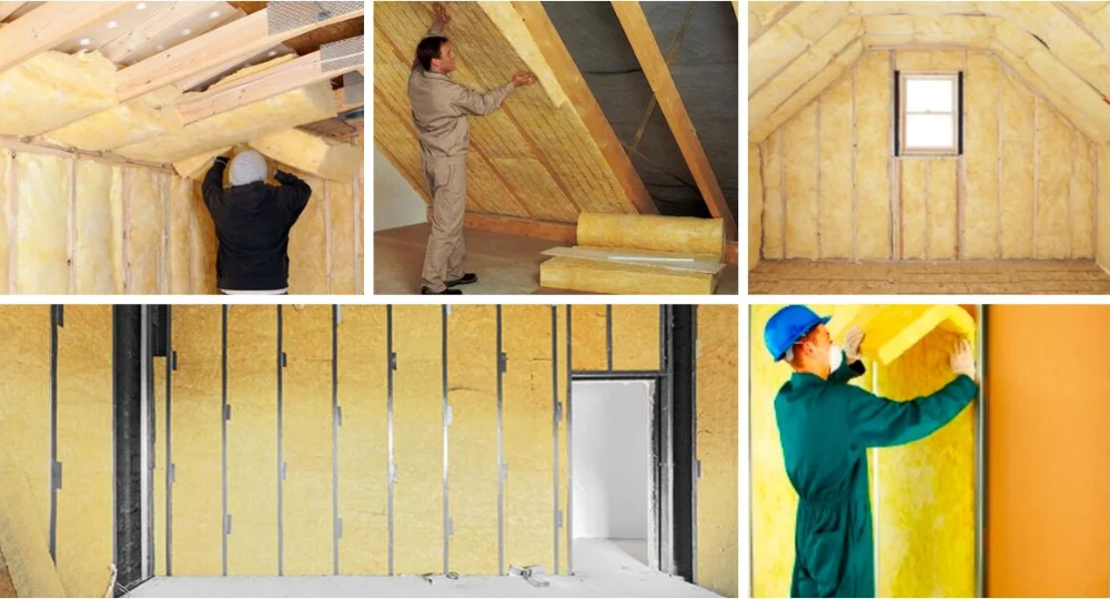 Heat Insulation Roofing Materials Sound Isolation Glass Wool