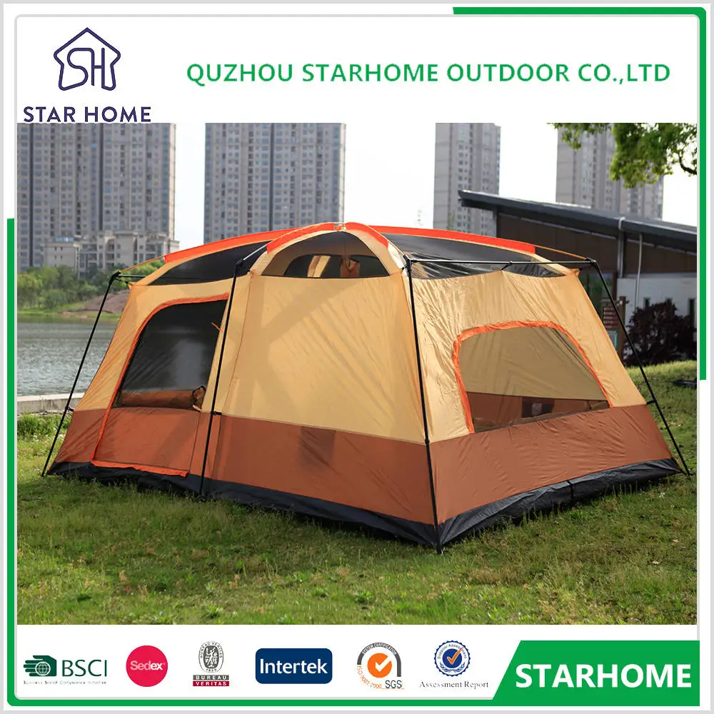 8-10 Person tent type camping tent luxury big family tent for hiking