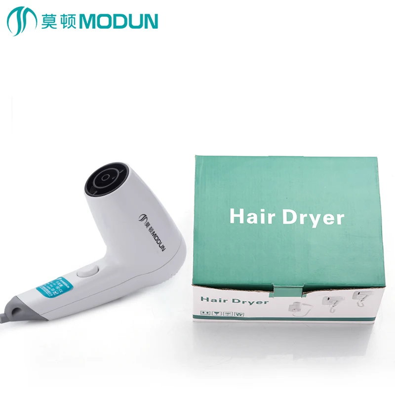 MODUN Restroom Used  Plastic 1200W Hotel Hair Dryer With Socket