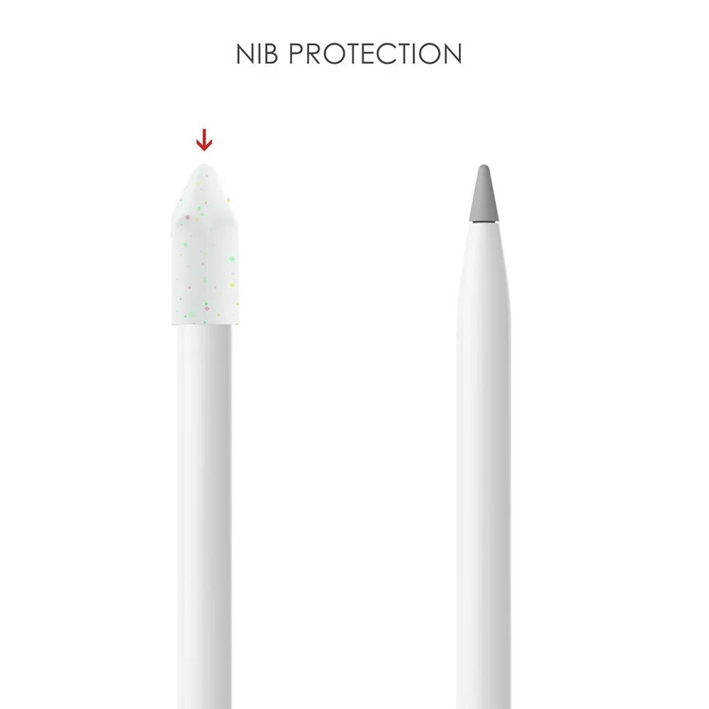 3 Pieces Soft Silicone Elastic Cap Protective Cover Case for iPad Pro Pencil Case Holder