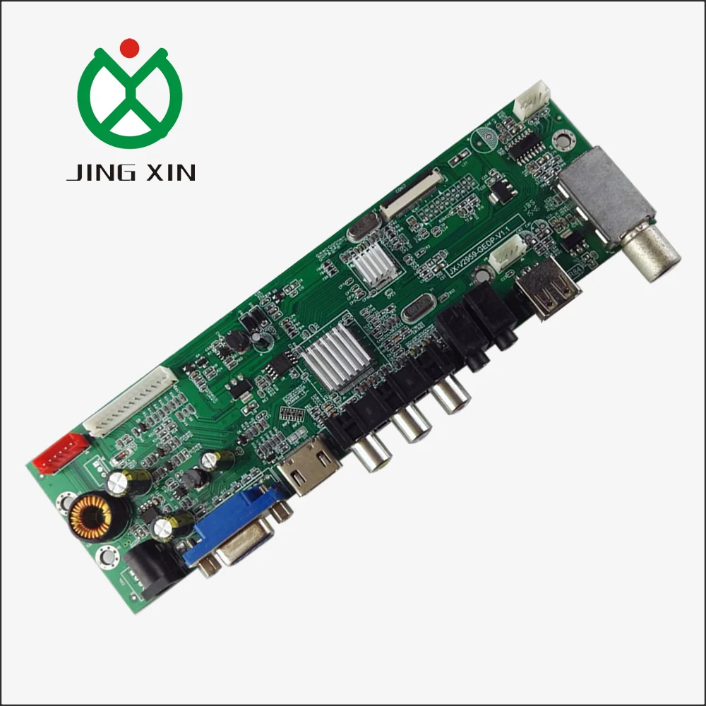 LED LCD digital TV 1080P Universal Mainboard with DVB-T+T2+C