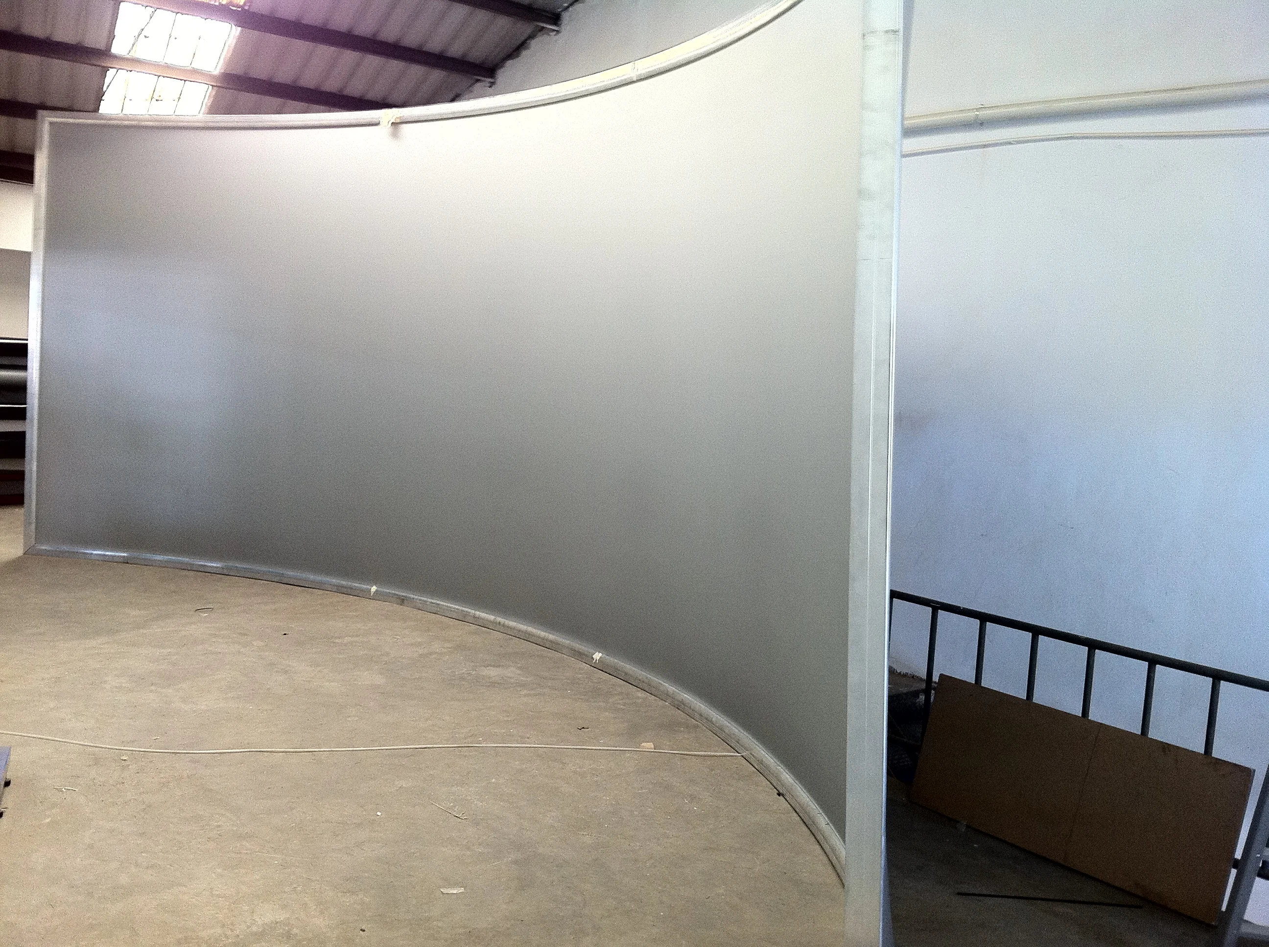 curved projection screen cinema projector screen pvc 3d silver fabric