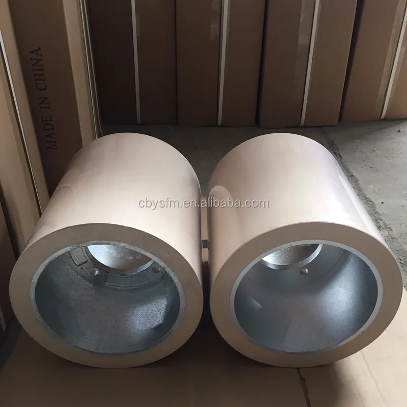 aluminum drum 10'*10' inch amber NBR rubber rolls for rice husker
