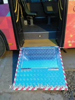 Handicap disabled Manual Wheelchair Ramp Slope for City Bus with CE certificate