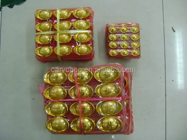 Teapot Golden kitchen tools, gold ingots and bars , good wealth for dead people