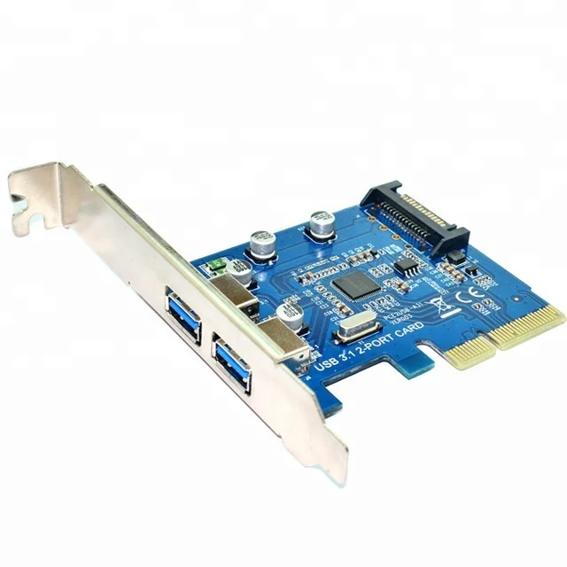 
2 Port USB 3.1 Type A PCIe controller adapter PCI express X4 to 10Gb USB3.1 expansion add on computer adapter card 